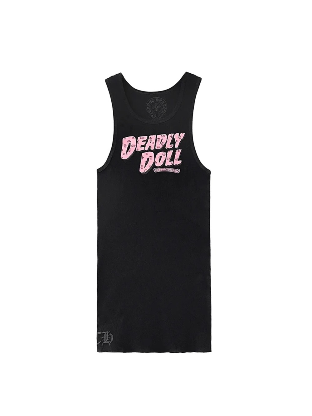 Chrome Hearts x Deadly Doll Tank Top Black/Pink NEW